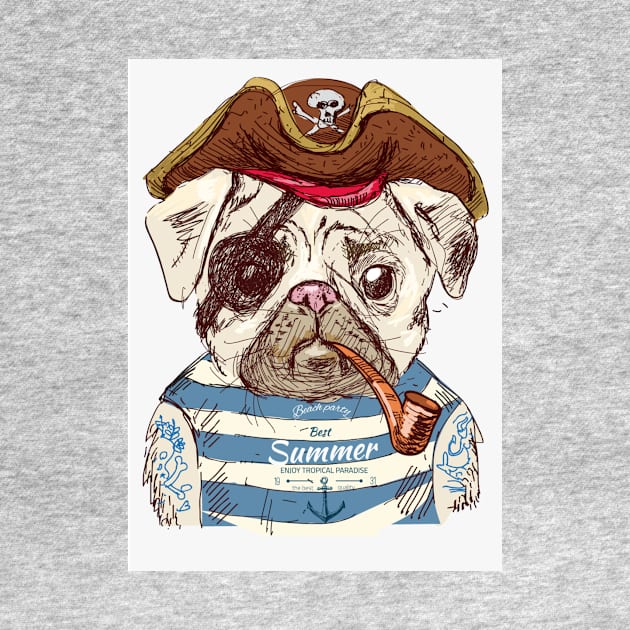 Pirate Pug! by HELLINISMOS